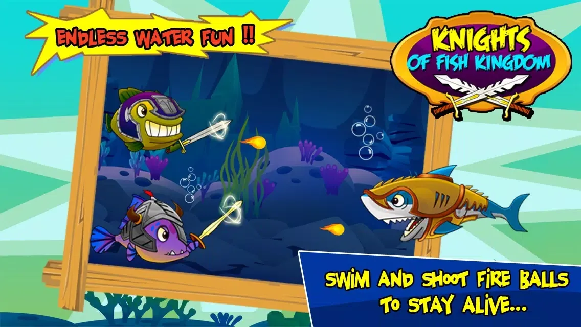 Knight of Fish Kingdom Battle Rage Pro - Newest Games Of Fishies vs Shark War for kids Ekran Görüntüleri