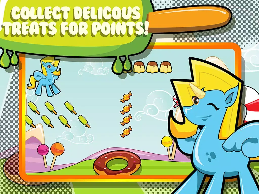 Little Unicorns in Candy land - My Fun Jumping & Flying Girly Game iPad  Screenshots
