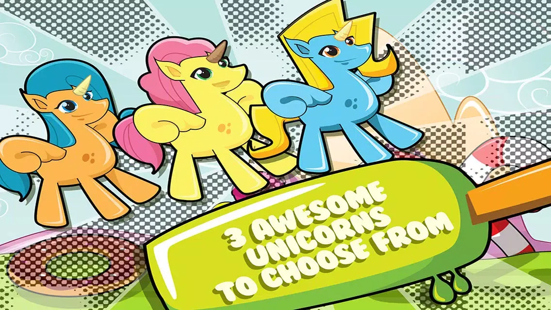 Little Unicorns in Candy land - My Fun Jumping & Flying Girly Game Screenshots