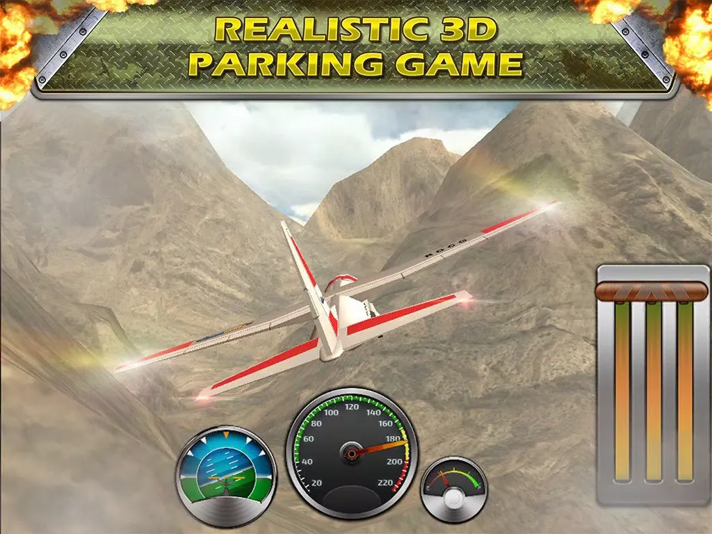 Fly to Park Xtreme Army Airplane Low Flying,landing & Parking Simulator iPad  Ekran Görüntüleri