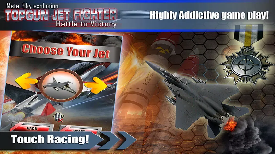 Metal Sky explosion - TopGun Jet Fighter Battle to Victory FREE Air Simulator 스크린샷
