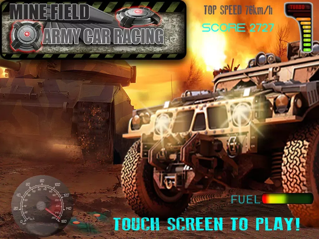 Mine Field Army Car Racing: Free iPad  스크린샷