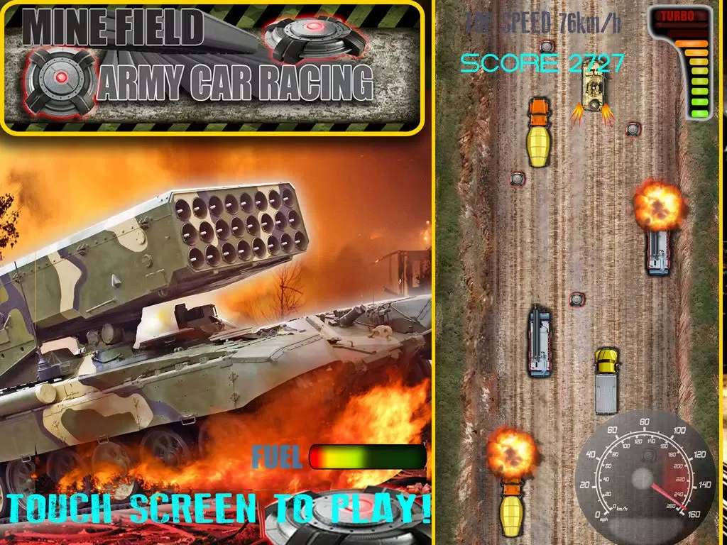 Mine Field Army Car Racing: Free iPad  스크린샷