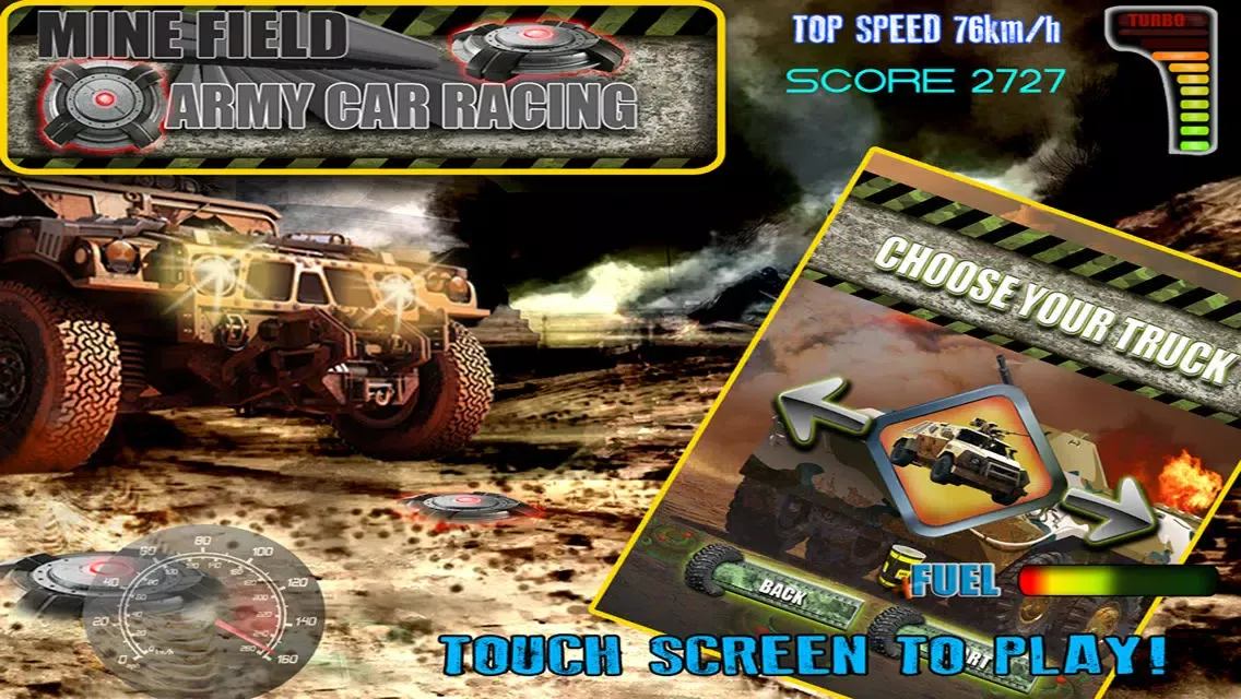 Mine Field Army Car Racing: Free 스크린샷