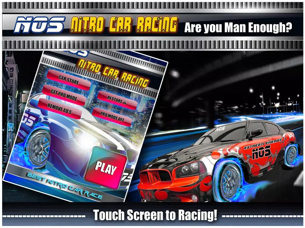 Capturas de pantalla de NOS for Airborne Speed FREE - Nitro Muscle Car infinite Race game iPad 