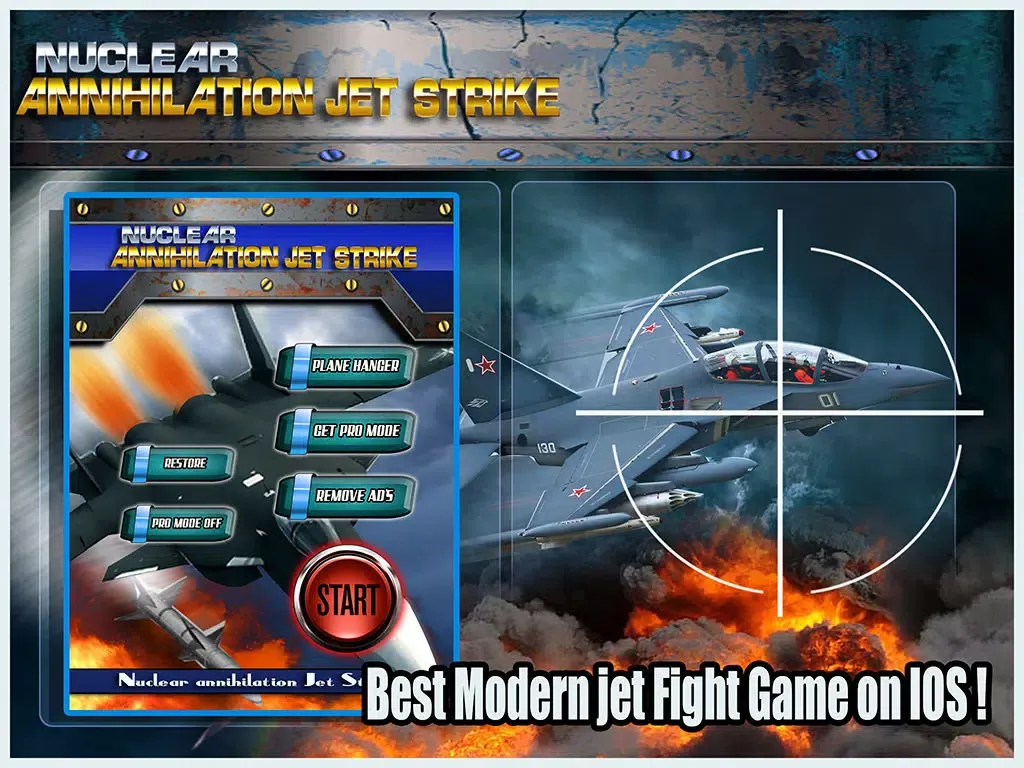 Nuclear Annihilation Jet fighters Strike Free iPad  スクリーンショット