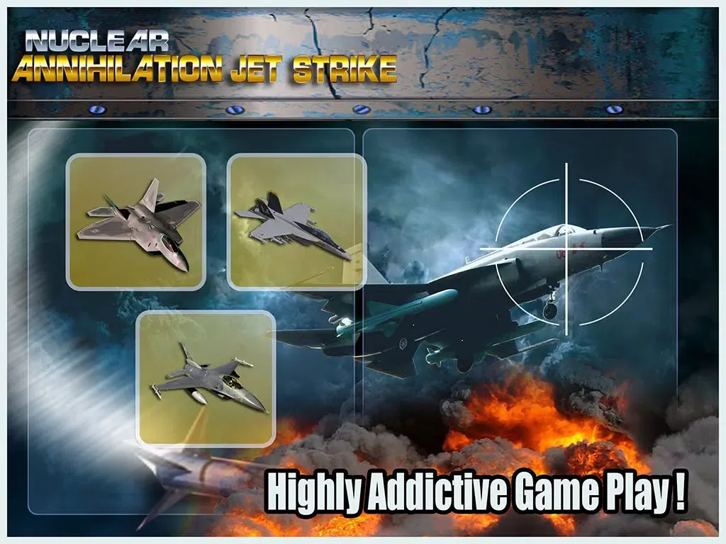 Nuclear Annihilation Jet fighters Strike Free iPad  スクリーンショット