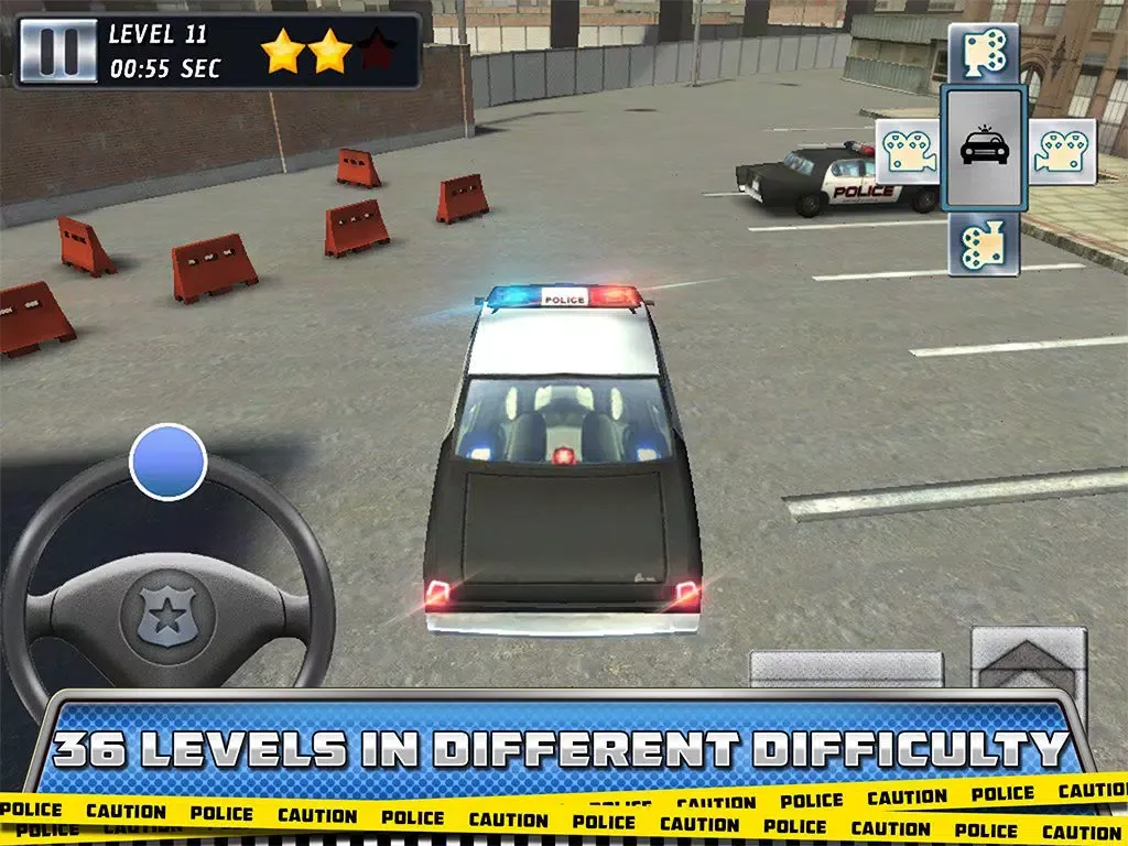 911 Highway Traffic Police Car Drive & Smash 3D Parking Simulator game iPad 应用截图