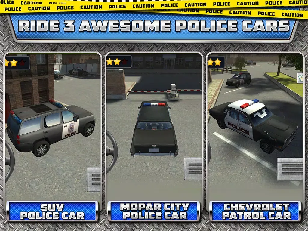 911 Highway Traffic Police Car Drive & Smash 3D Parking Simulator game iPad 应用截图