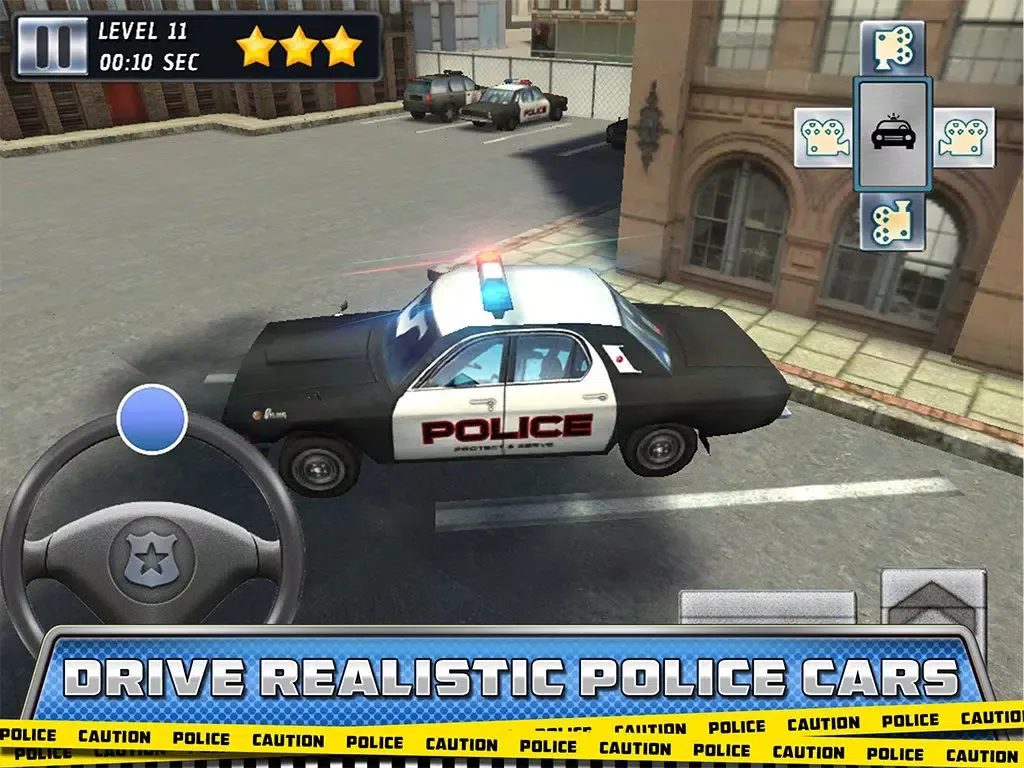 911 Highway Traffic Police Car Drive & Smash 3D Parking Simulator game iPad 应用截图