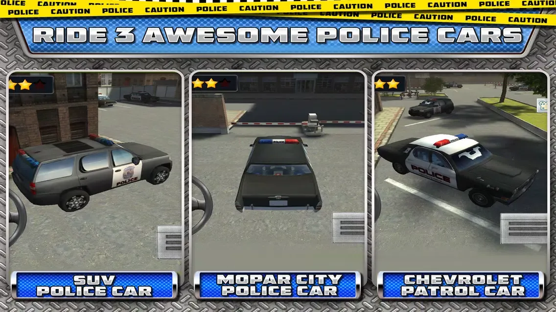 911 Highway Traffic Police Car Drive & Smash 3D Parking Simulator game应用截图