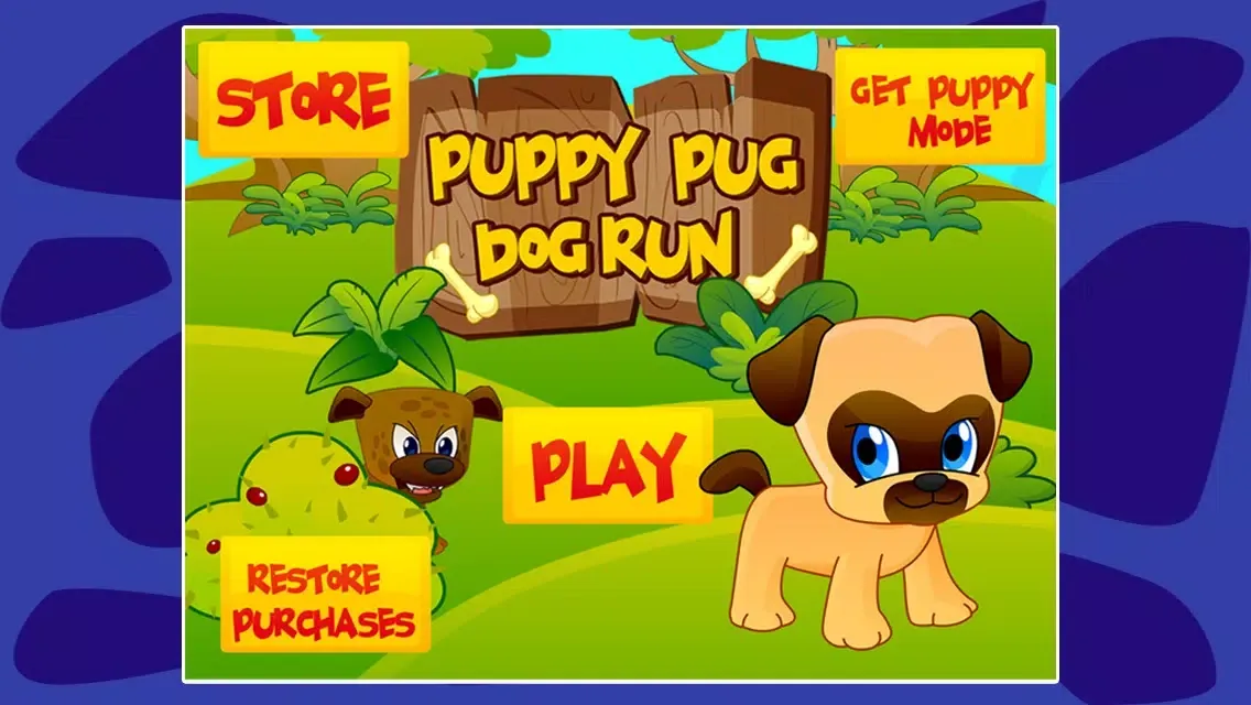 Where's my lost pet pug? Benji & Muzy on a Fun Puppy dog Running Race game for kids Screenshots