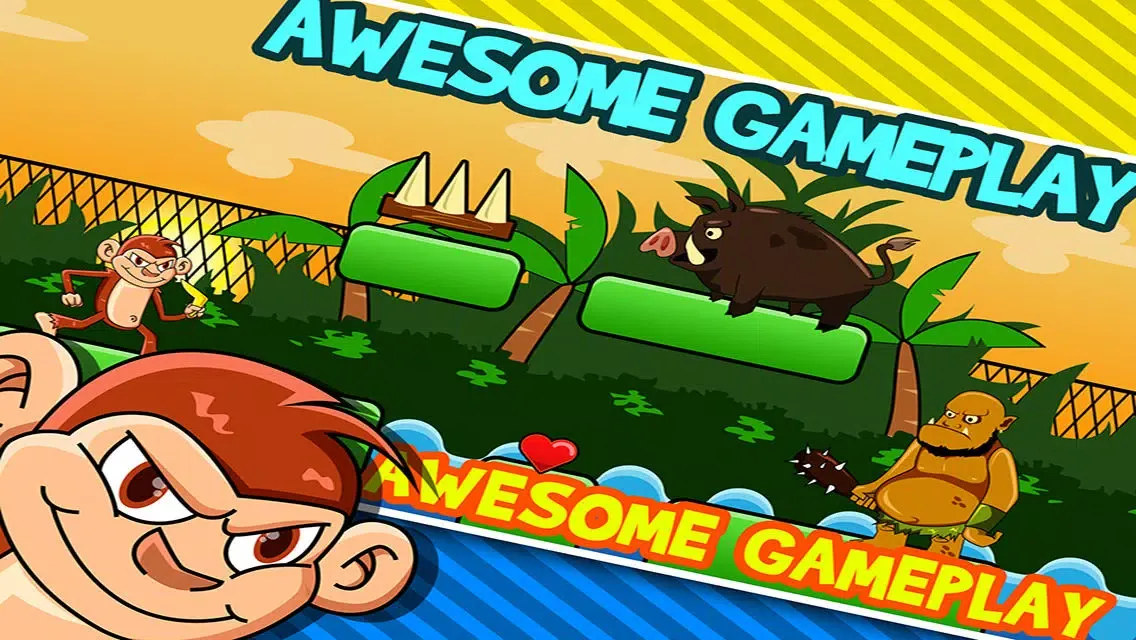 صور Smily Monkeys on the Run Free : Animal Jungle Running game