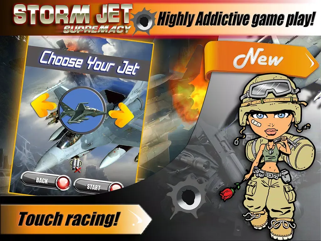 Tangkapan layar Aerial Jet Shooting War: FREE Air Combat Fighter Sim Game HD iPad 