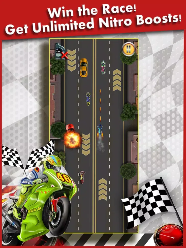 Tangkapan layar SuperBike Hot Asphalt Racing Games : Really Free High Speed Bike Race Game For Boys iPad 