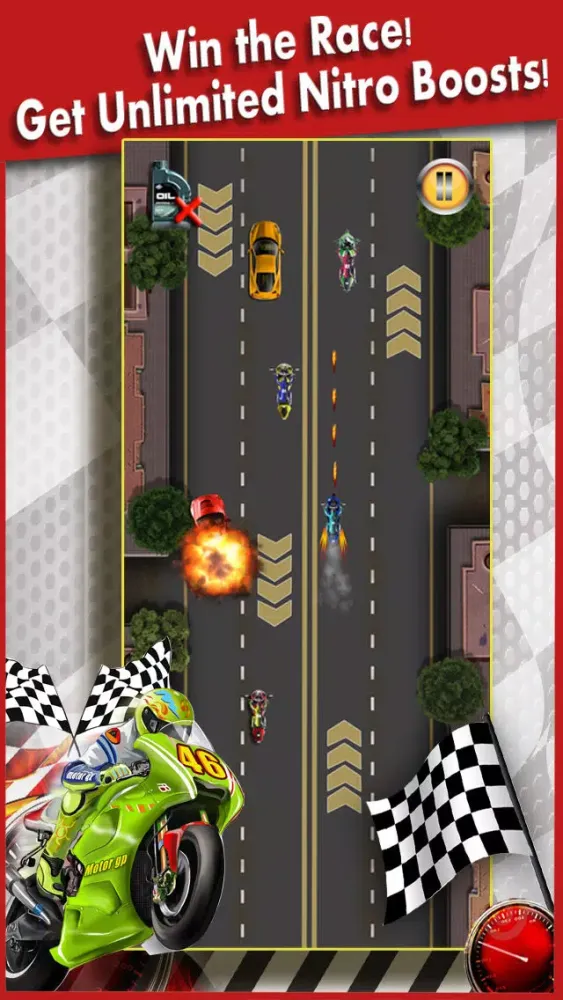 Tangkapan layar SuperBike Hot Asphalt Racing Games : Really Free High Speed Bike Race Game For Boys