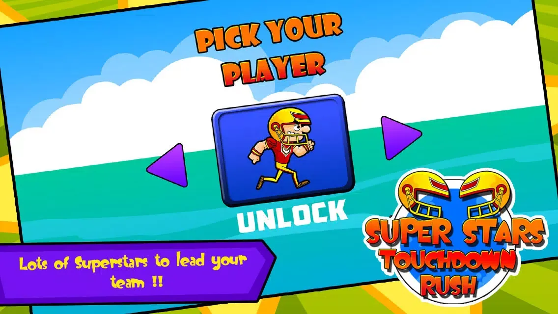 Capturas de tela do Superstar Touch Down Rush Free : All American Wild Football match