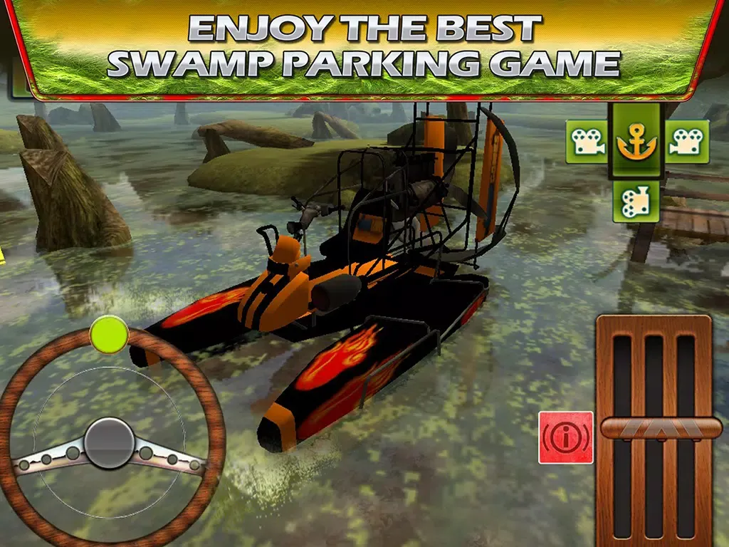 Swamp Boat 3D River Sports Fast Parking Race Game iPad  Ekran Görüntüleri