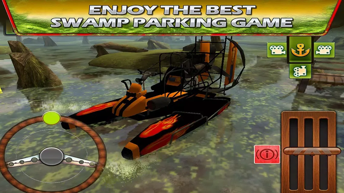 Swamp Boat 3D River Sports Fast Parking Race Game Ekran Görüntüleri