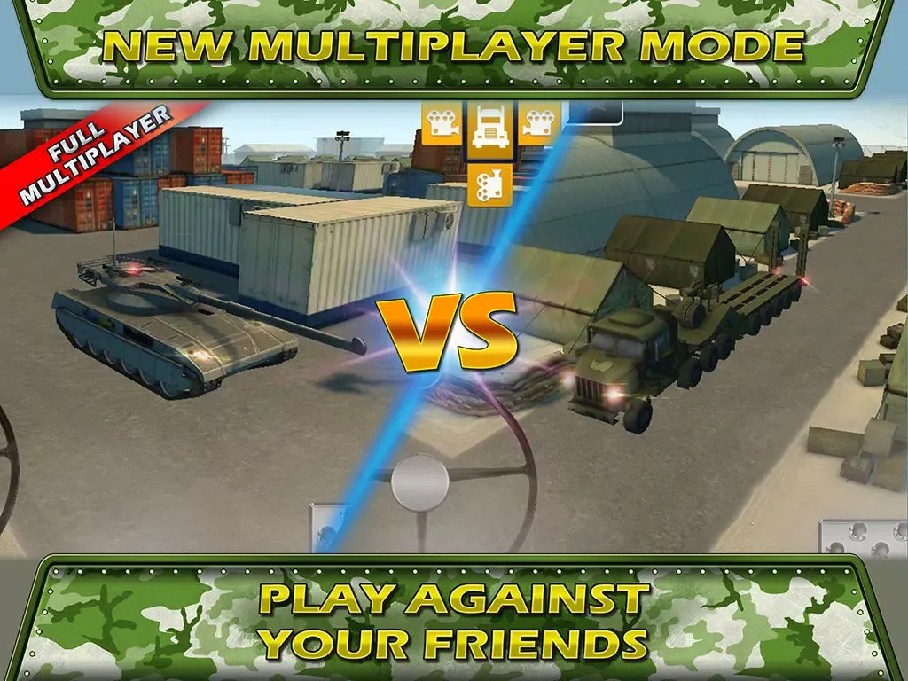 صور Tank Parking Blitz Race with Heavy Army Trucks, Missile launcher and Tanks iPad 