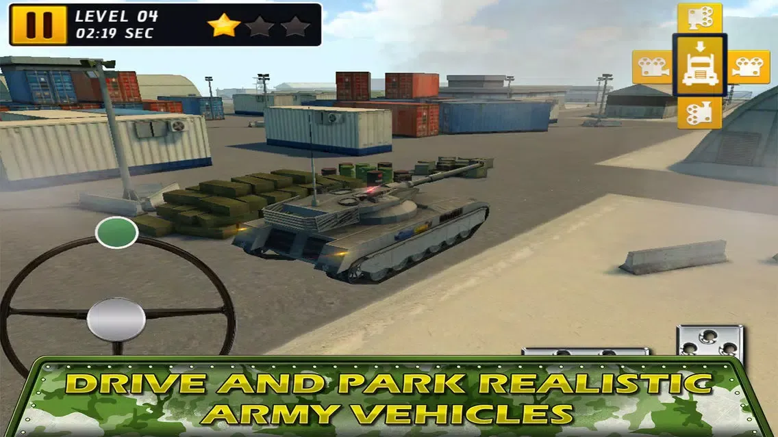 صور Tank Parking Blitz Race with Heavy Army Trucks, Missile launcher and Tanks