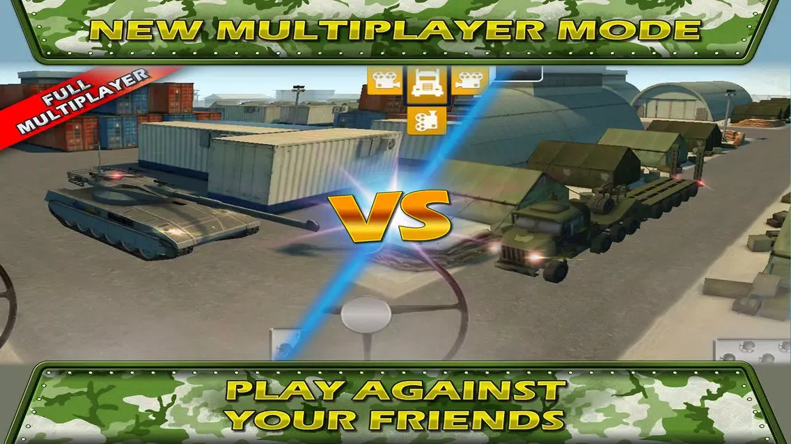 صور Tank Parking Blitz Race with Heavy Army Trucks, Missile launcher and Tanks