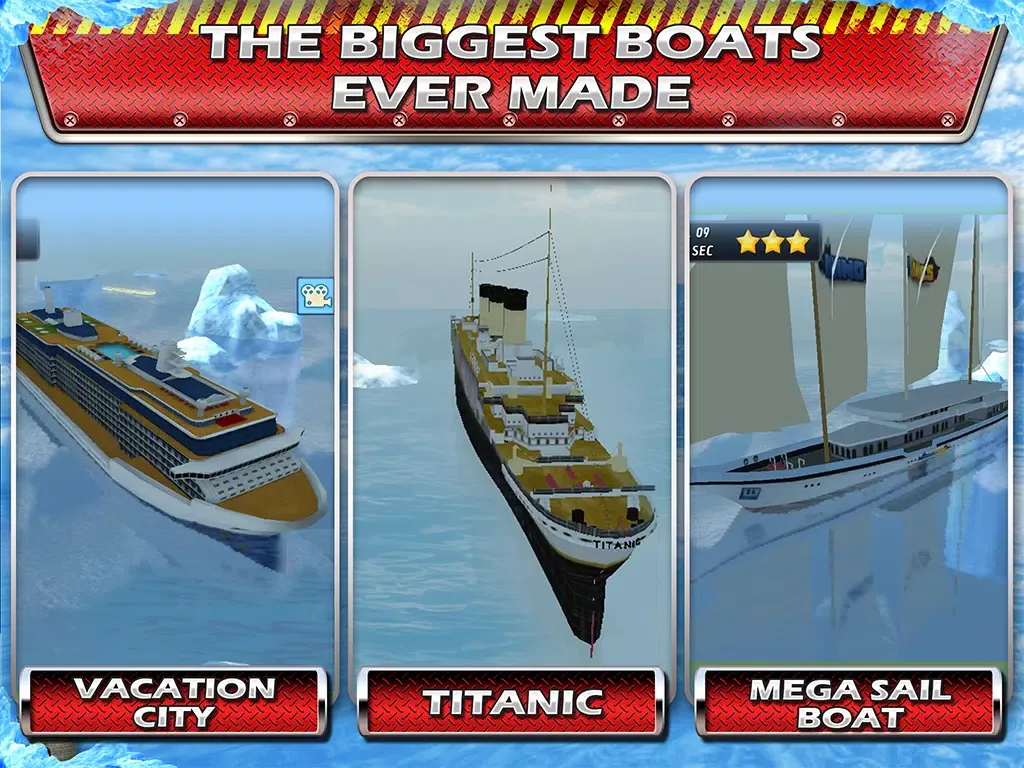 صور Titanic Iceberg Escape Historical Ship Parking 3D Drive Game iPad 