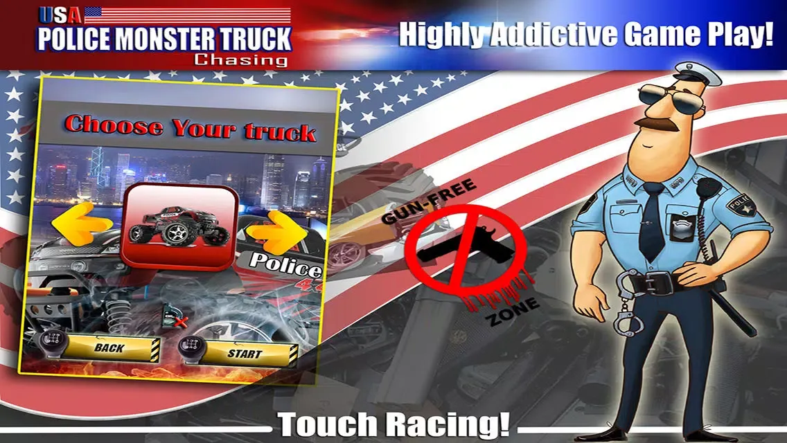 Скриншоты USA Monster Police Truck : Crime Crush Racing Games