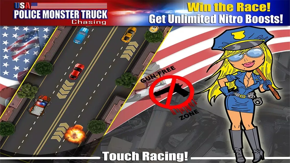 Скриншоты USA Monster Police Truck : Crime Crush Racing Games