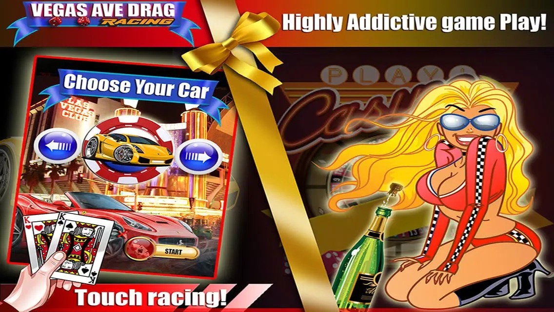 Las Vegas Strip Drag Race for Money PRO: Play your cards right to win the hot car race应用截图