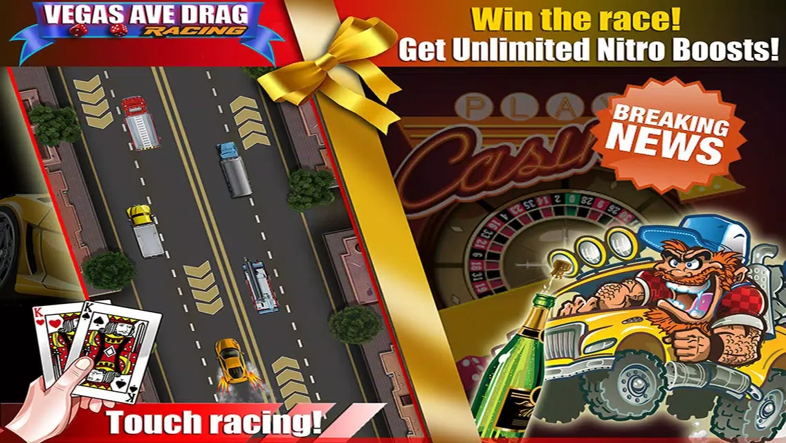 Las Vegas Strip Drag Race for Money PRO: Play your cards right to win the hot car race应用截图
