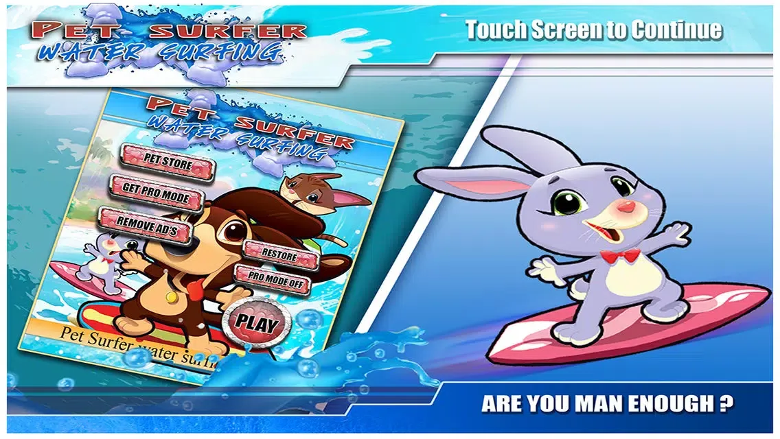 Where's the Bst Riptide ? Free : My Pet Puppy Water Surfing Race Screenshots