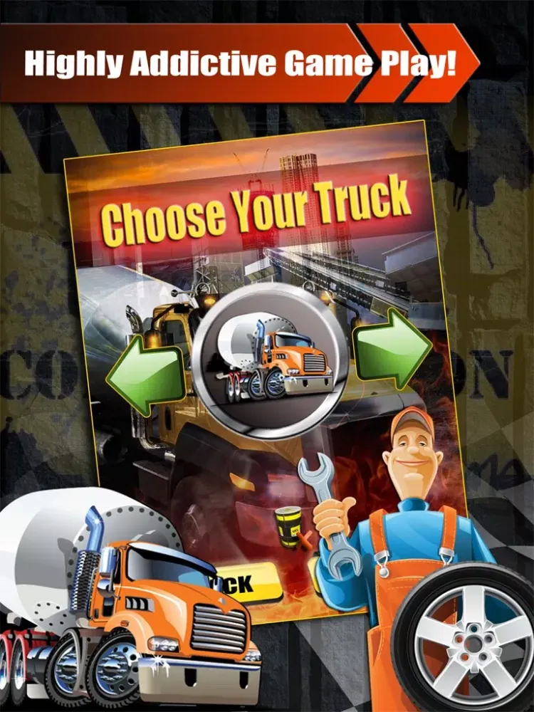 Capturas de pantalla de New York City Construction VT Trucker Racing : Drive Big Cement, Crane & Bulldozer Trucks and beat NY City Traffic Jam - Full iPad 