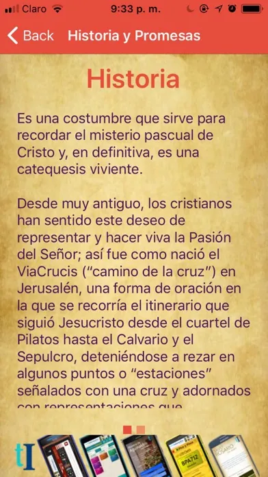 Tangkapan skrin El Santo Viacrucis con audio