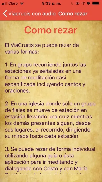 Tangkapan skrin El Santo Viacrucis con audio