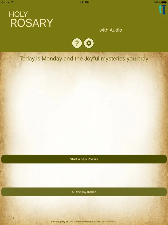 Zrzuty ekranu Holy Rosary with audio iPad 