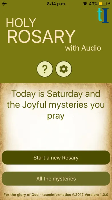 Zrzuty ekranu Holy Rosary with audio