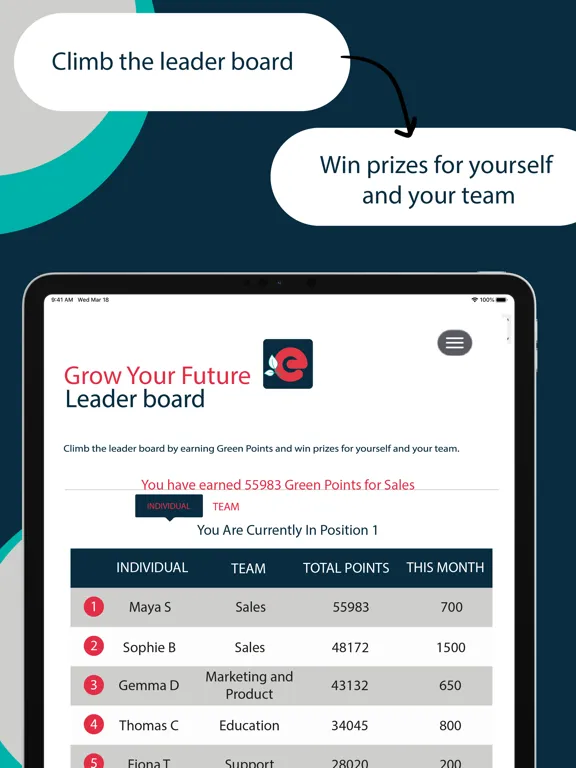 Capturas de tela do Endsleigh; Grow your future iPad 