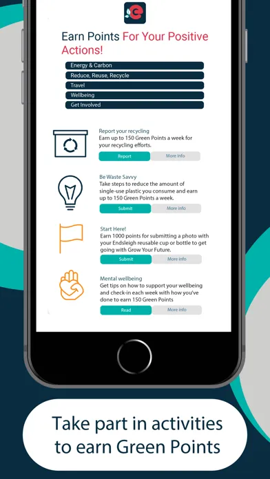 Capturas de tela do Endsleigh; Grow your future