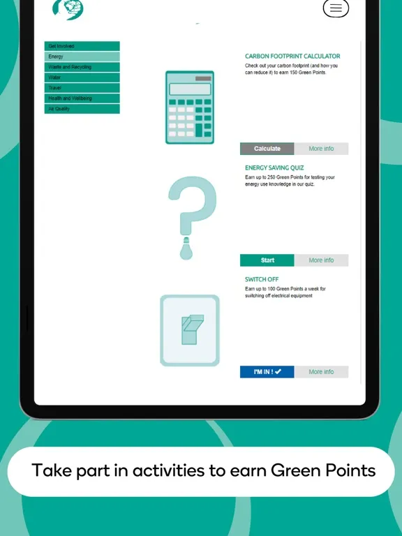 GRASP Rewards iPad  Ekran Görüntüleri