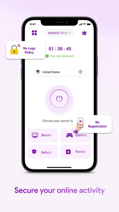 Tangkapan skrin RYN VPN: Fast Unlimited Proxy