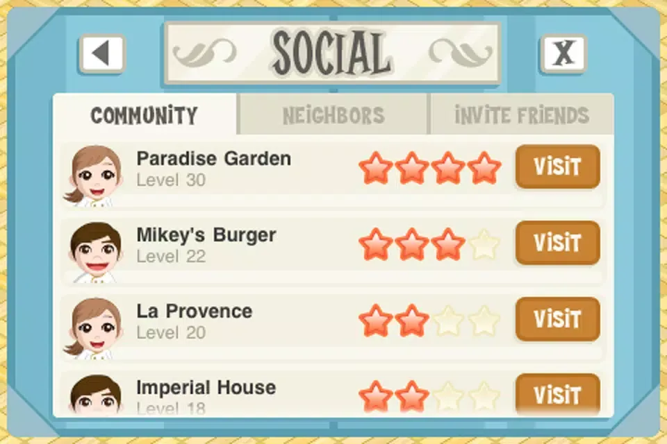 Captures d'écran de Restaurant Story