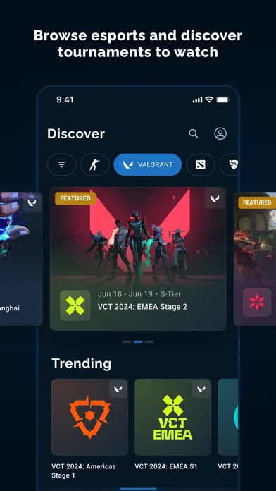 ภาพหน้าจอของ Liquipedia: Esports Tracker