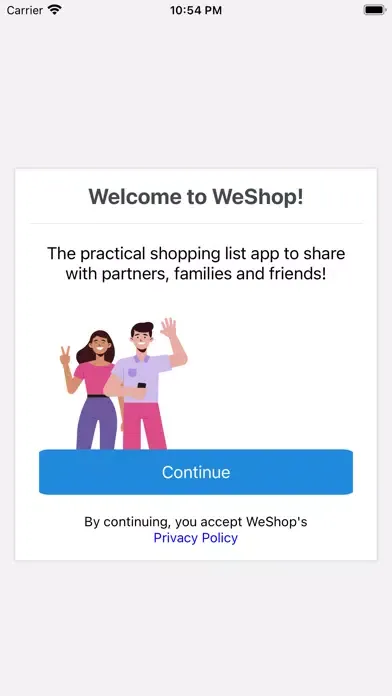 Tangkapan layar WeShop - Shopping Lists