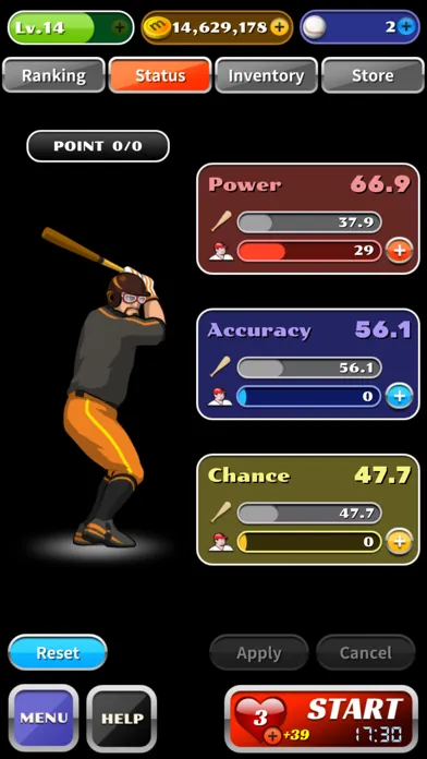 Capturas de pantalla de Inning Eater (Baseball game)