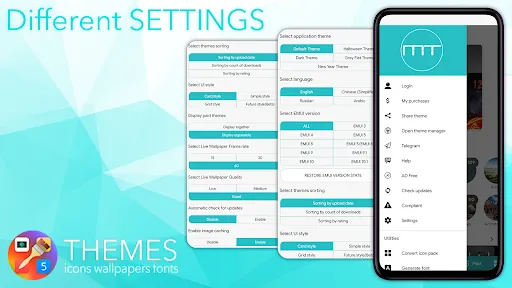 Capturas de pantalla de Themes, Wallpapers, Icons