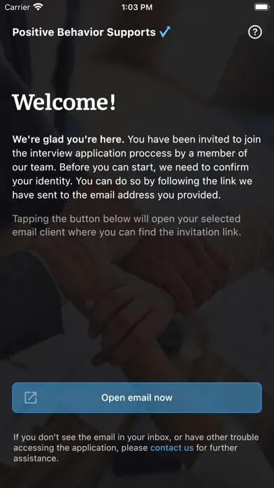 Screenshot di Applicant Interview