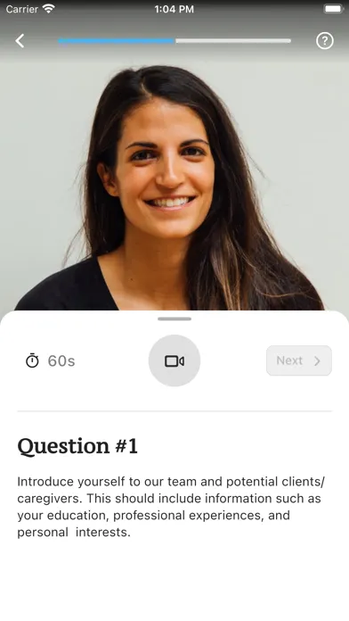 Screenshot di Applicant Interview