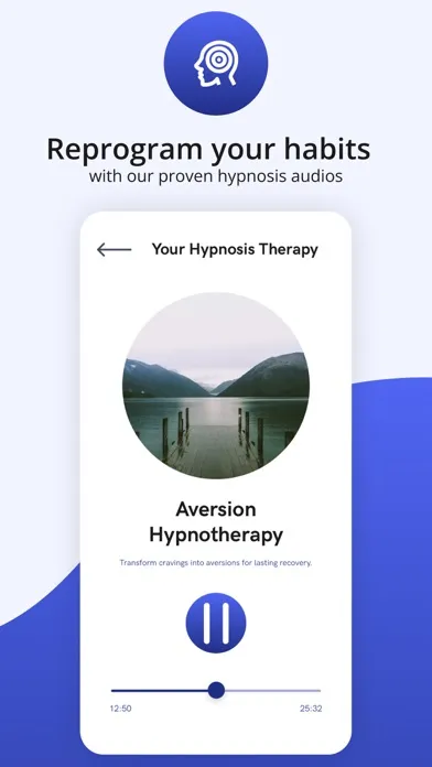 Capturas de tela do Sober: Quit Drinking Hypnosis