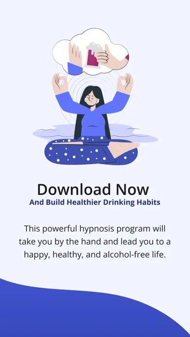 Capturas de tela do Sober: Quit Drinking Hypnosis